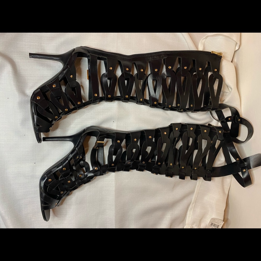Gladiator Sandal Heels - Black
